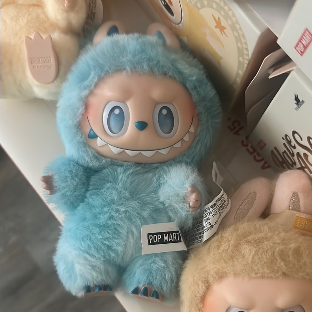Pop Mart Blue Furry Monster Doll